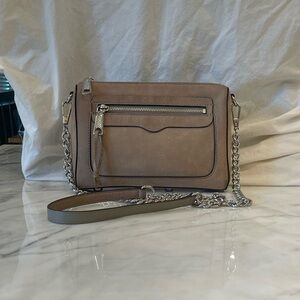 Rebecca Minkoff Beige Leather Crossbody Bag